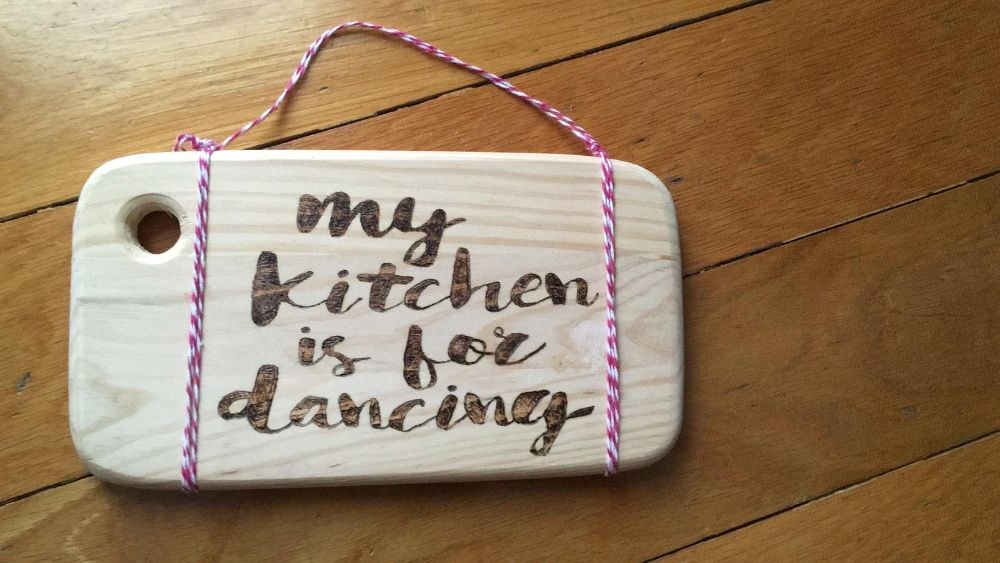 Tábuas de cozinha pirogravadas
