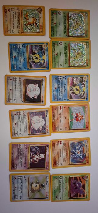 Stare Karty pokemon