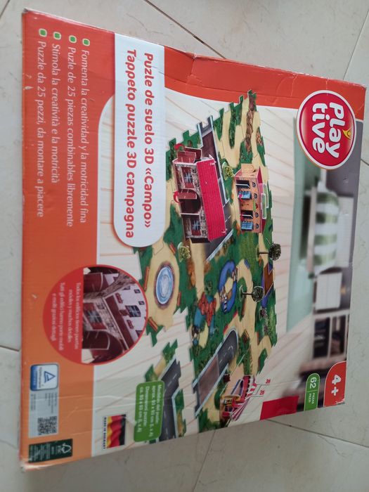 Puzzle 3D-tapete e casas campo