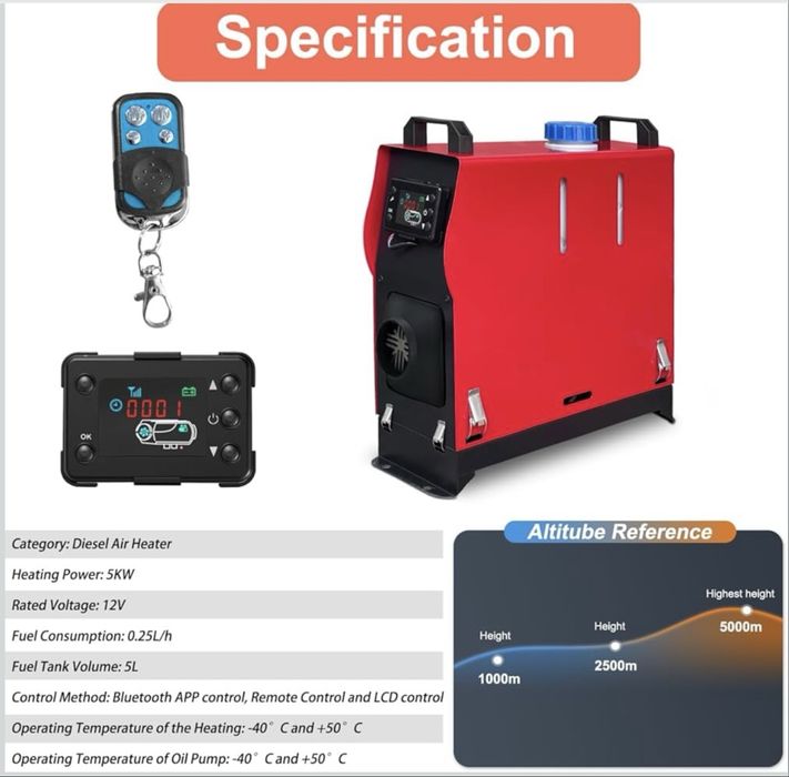 Aquecedor a gasoleo - diesel heater NOVO