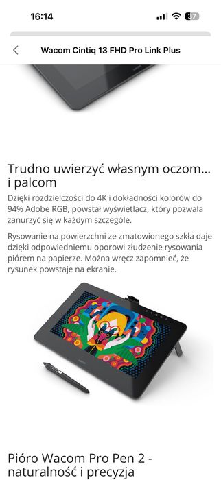 Wacom Cintiq 13 FHD Pro Link Plus