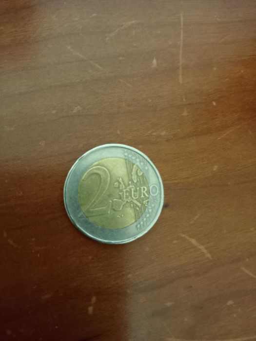 Moeda antiga de 2 euros Grécia 2002