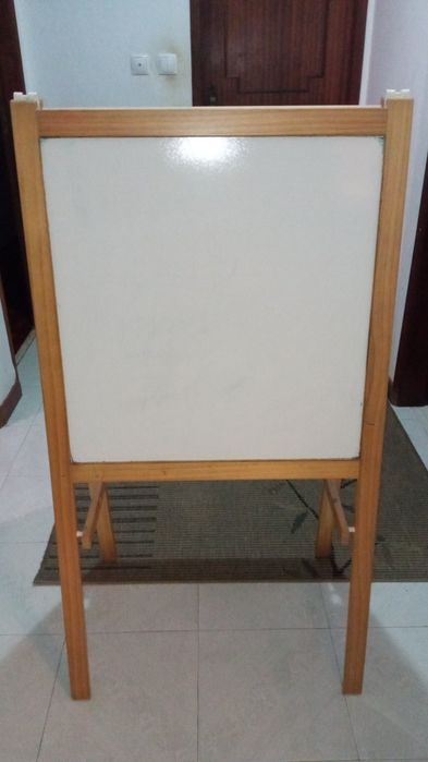 Quadro duplo de madeira para criança