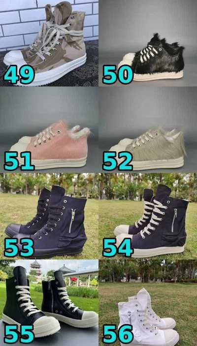 КРАЩА ЯКІСТЬ‼️ Кросівки Rick Owens Ramones, рамони, рики 36-47