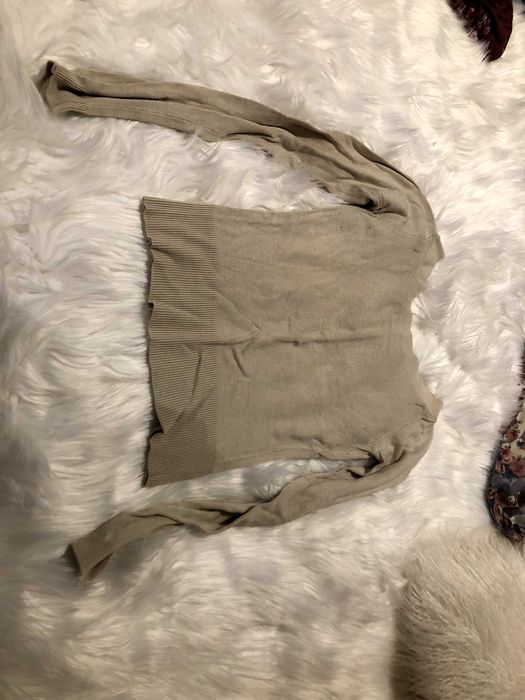 camisola beje zara tamanho m