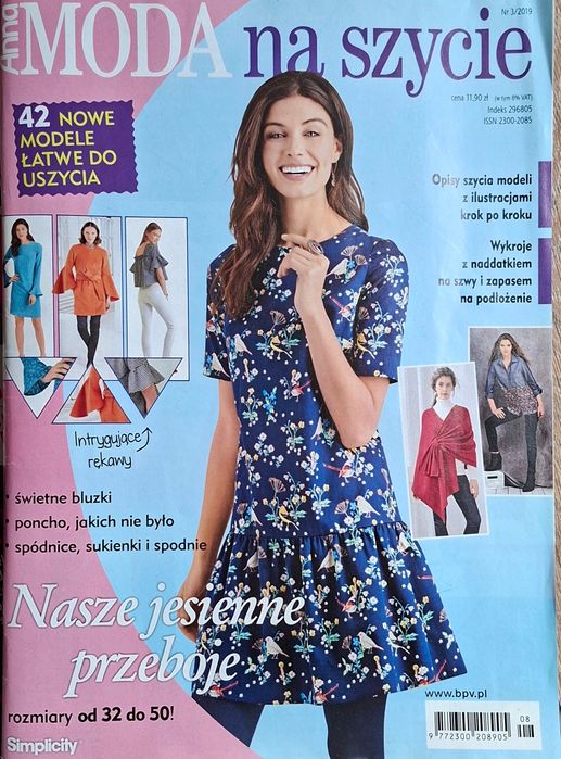 Burda - Gazetki Modowe od 3/80 do 3/19  !!! WYKROJE !!!