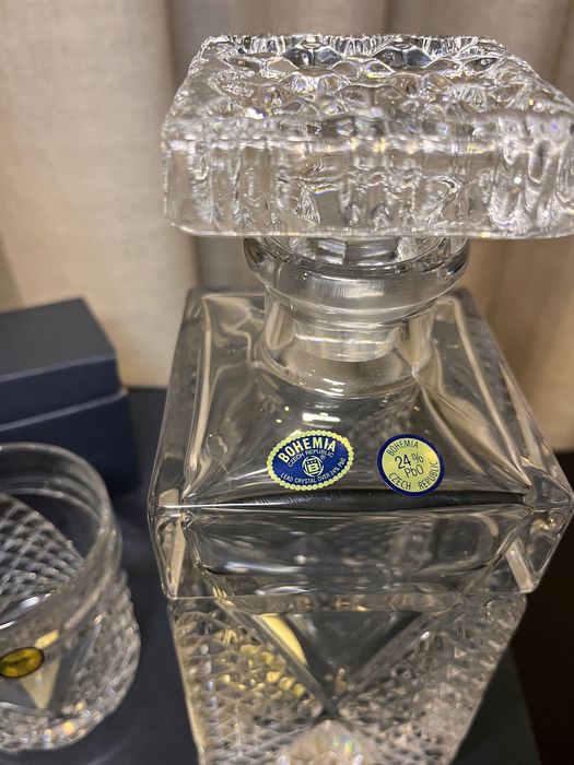 Conjunto de whisky em cristal