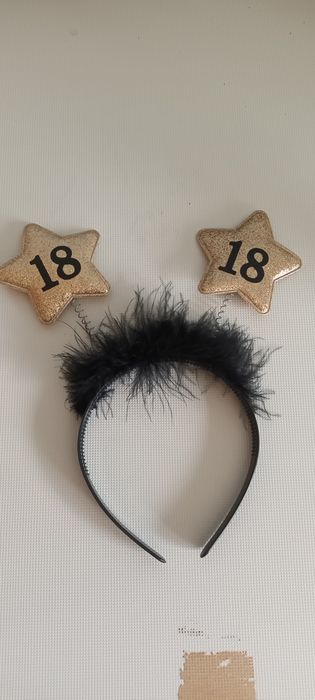 Opaska  czarna na 18-tkę