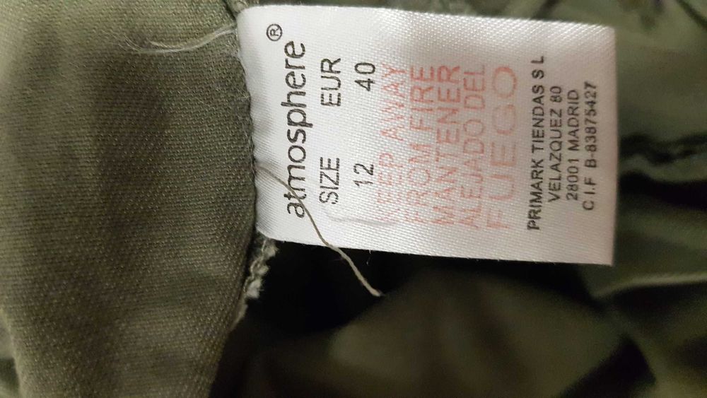 Spódnica Mini Bojówka Jeans atmosphere Rozmiar 40