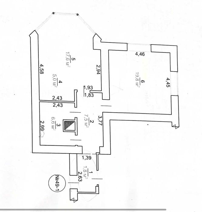 Однокімнатна квартира на Митниці з гарним видом