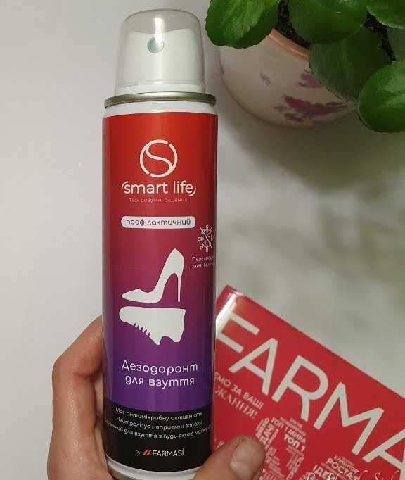 Универсальный профилакт. дезодорант д/обуви Smart Life Farmasi, 150 мл