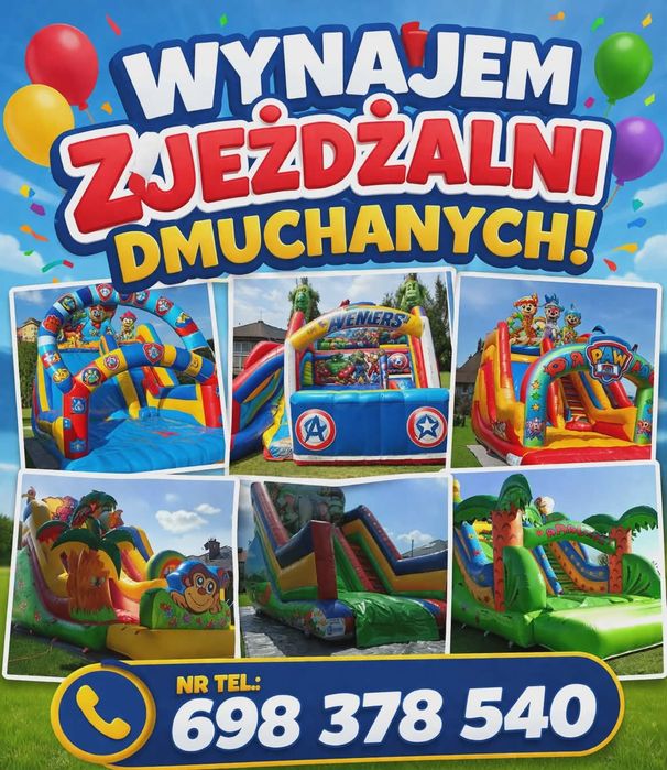 Zjeżdżalniex dmuchańcex