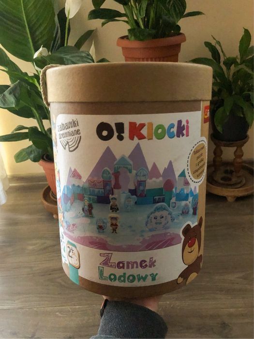 NOWE drewniane klocki Trefl