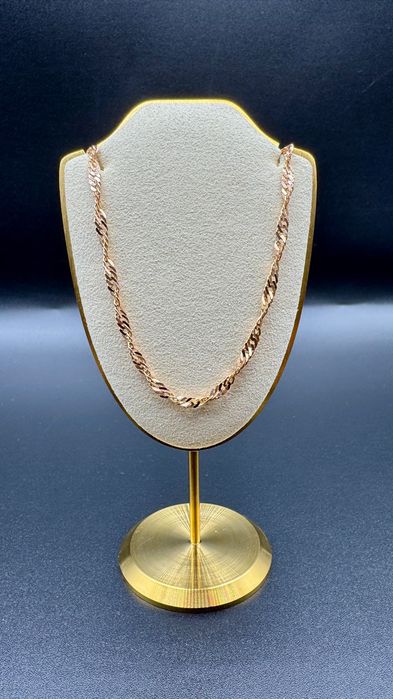 Złoty łańcuszek Singapur; próba: 14ct 585, długość: 44cm; waga: 6,02g