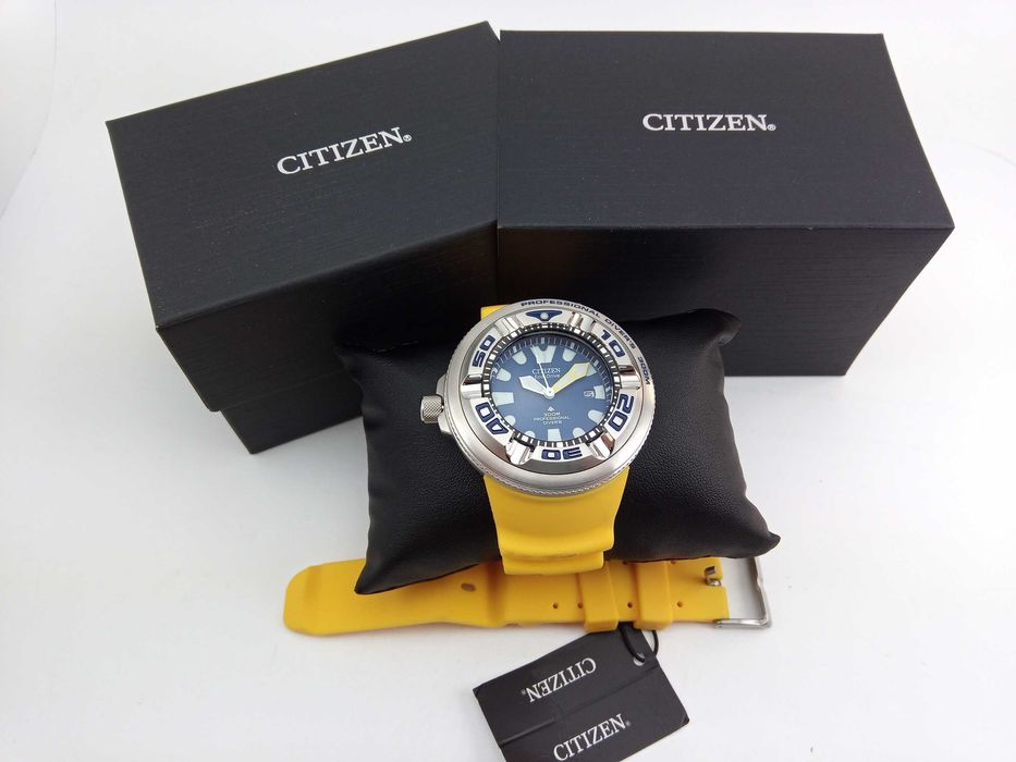 Японские 300м дайверские часы Citizen Ecozilla Eco-Drive BJ8058