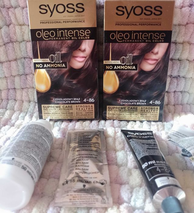 Syoss/Farba do włosów, czekoladowy brąz, Chocolate Brown, NOWA