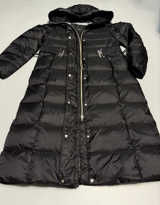 Довгий пуховик, пальто Geox оригінал чорний 44, 48