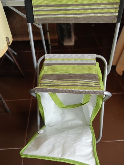 Cadeira e saco térmico