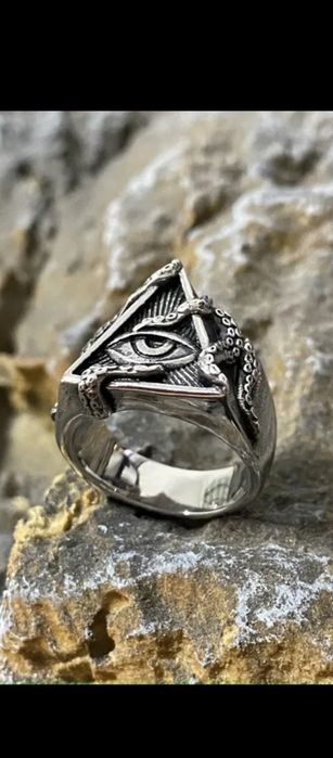 Sygnet męski oko opaczności nowy model