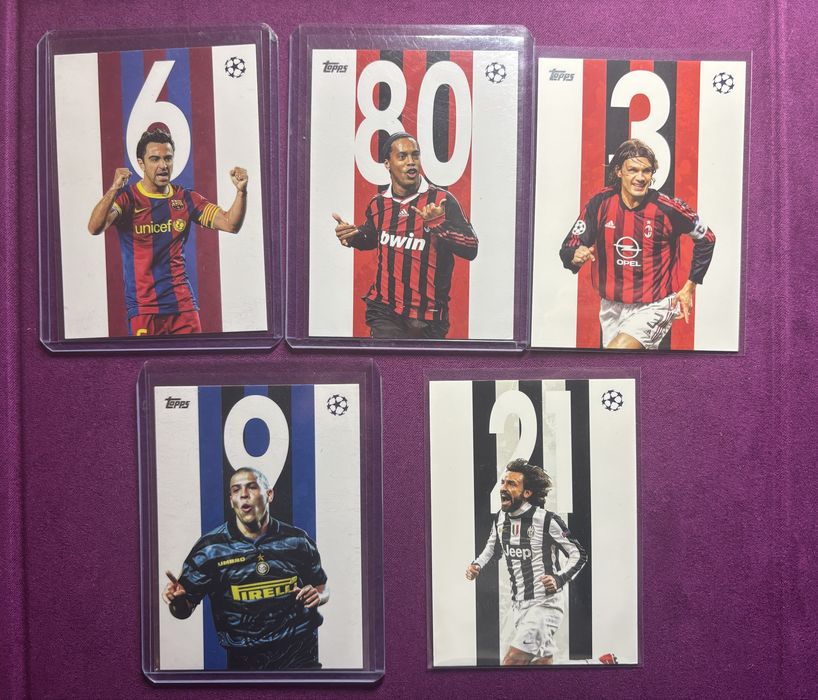 Cartas Legends Topps Flagship 2026 Xavi Ronaldo Pirlo Ronaldinho