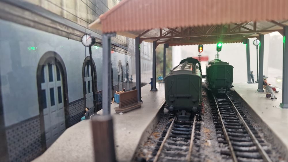 Cenarios linha douro artesanais com ou sem comboios para natal.