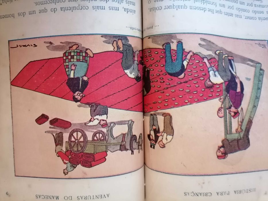 Raríssimo STUART Aventuras do Manecas 1916 c/6 Ilustrações de STUART