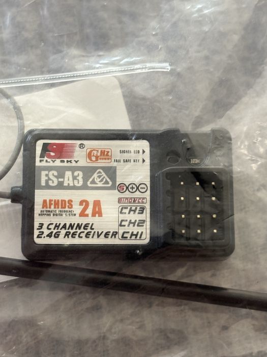 FlySky FS-A3 odbiornik 3CH 2.4GHz model rc model łódź samochód samolot