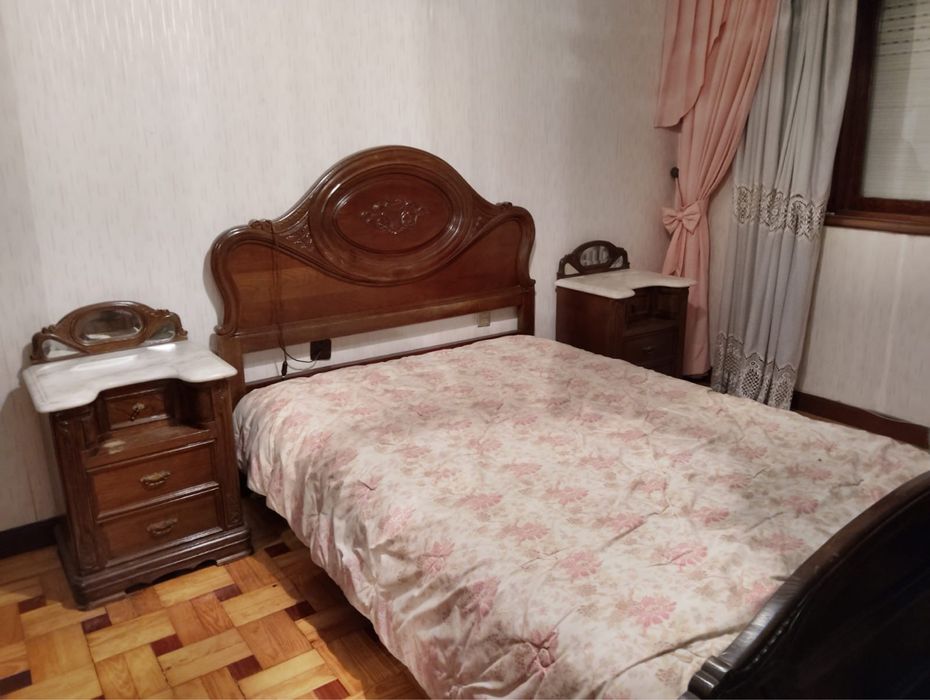 Mobília de Quarto com Pedra Mármore - Anos 60
