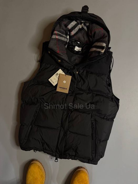 Теплий зимовий пуховик Burberry, стильна модель, розміри S–XL