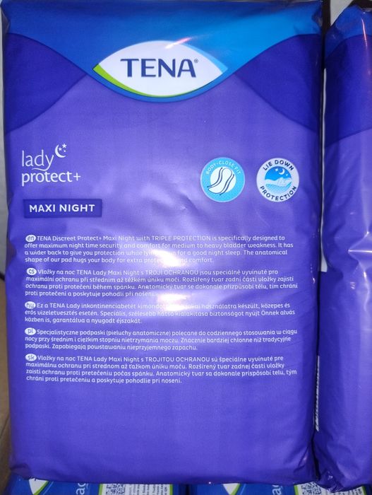 Podpaski (216 sztuk) TENA Lady protect Maxi Night