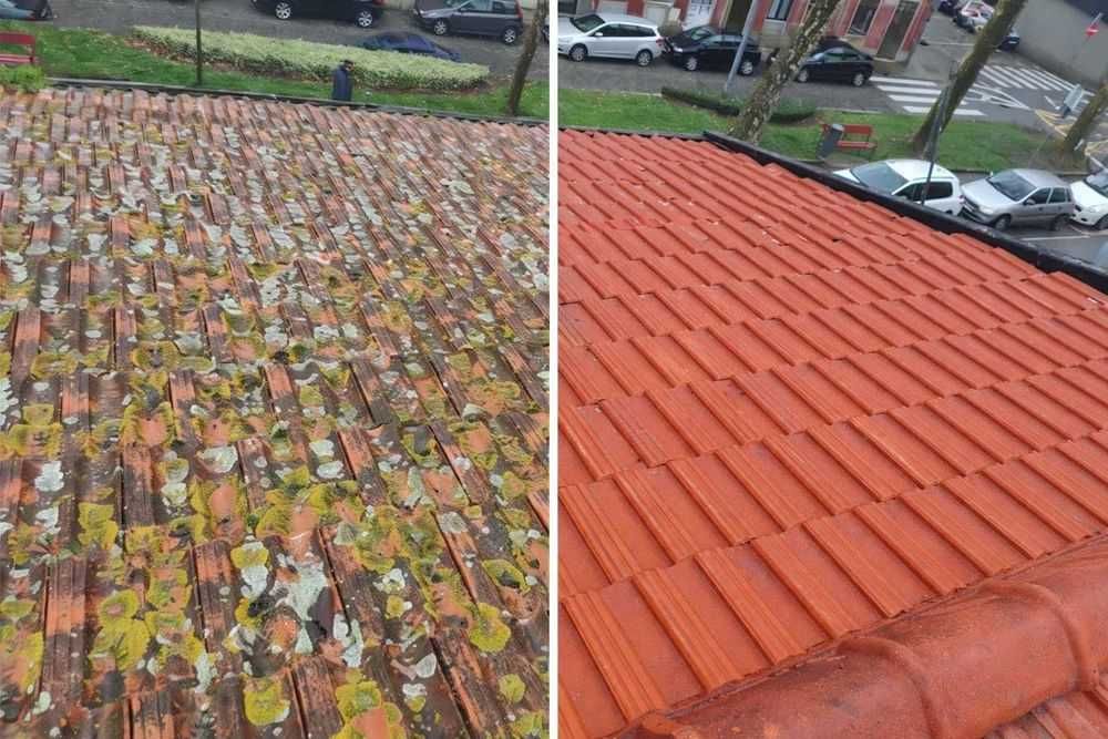 Limpeza de telhados terraços e paredes