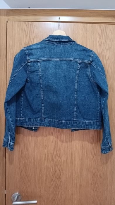 Casaco de ganga azul