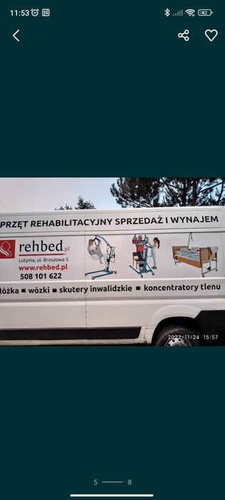 Łóżko rehabilitacyjne materac Transport Gratis