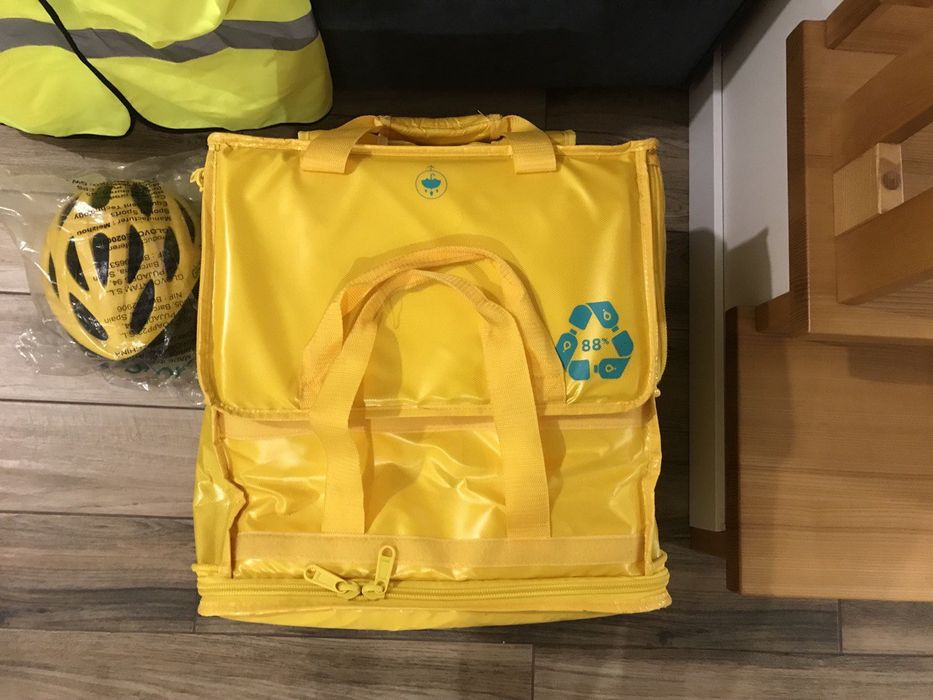 Сумка Glovo + Шолом та Жилетка