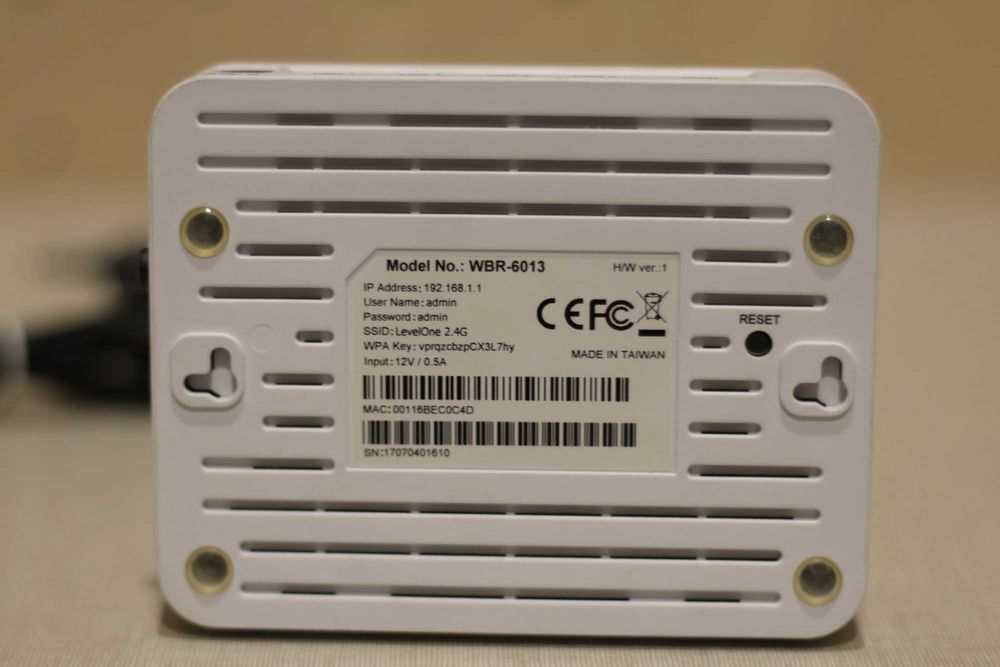 Router Wireless LevelOne WBR-601364738265303169121