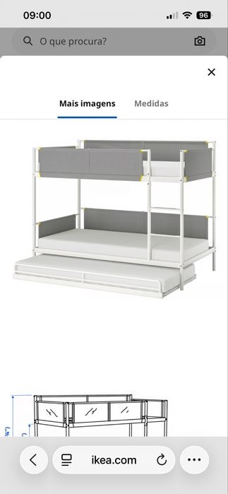 Beliche VITVAL  IKEA+ cama extra