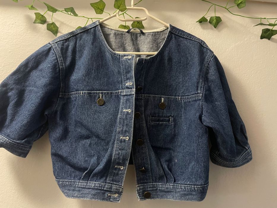 Kurtka jeansowa z krótkim rękawem 140-154 cm dziewczynka