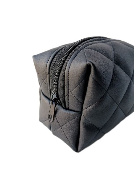 Kosmetyczka handmade z ekoskóry usztywniana podróżna organizer