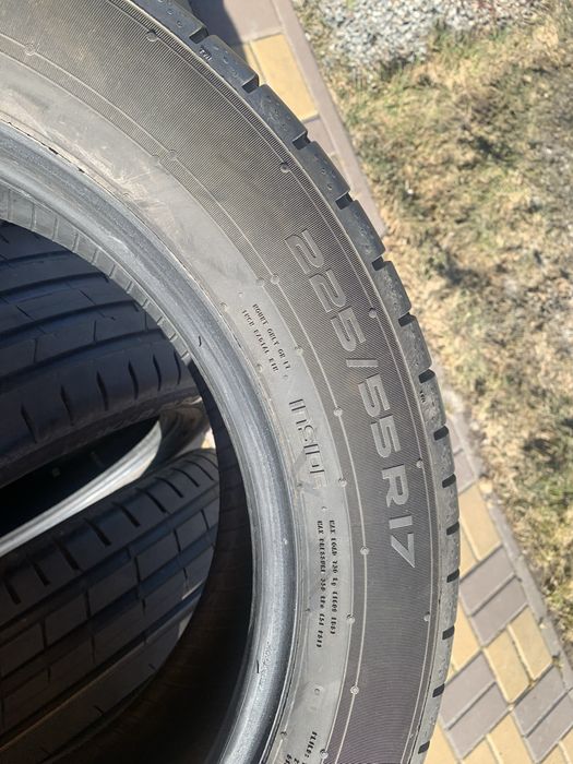 Продам гуму nokian літо r17 run flat 225/55