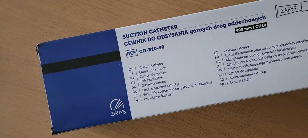 Cewniki do odsysania górnych dróg oddechowych 1000szt w kartonie