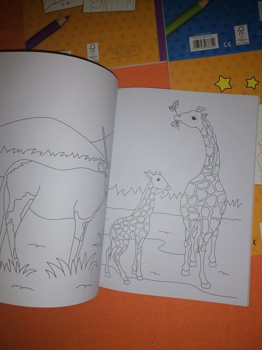 Раскраска Лошади. Раскраска в зоопарке. Розмальовки для дітей.