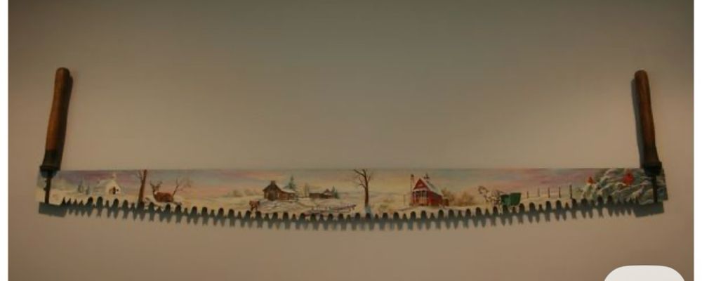 Folha de serra antiga