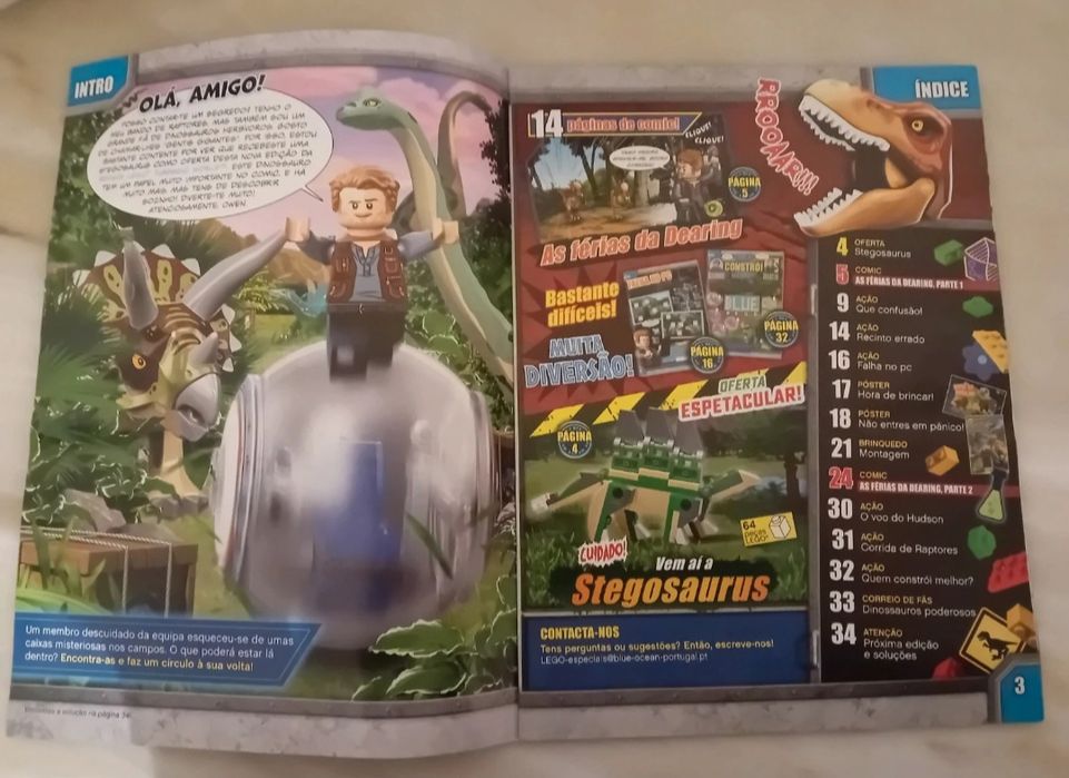 Revista Lego Nova+Dinossauro