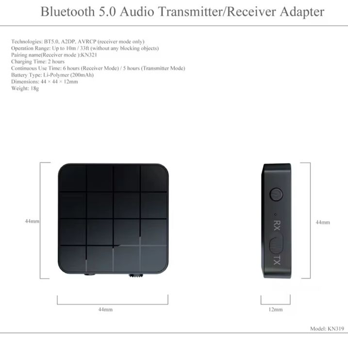 Vikefon KN Bluetooth Transmitter/Receiver512040087512033281