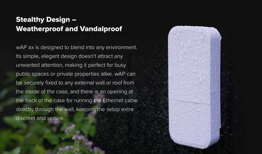 Новая Гигабит всепогодная 5 ГГц wifi точка доступа Mikrotik Wap ax