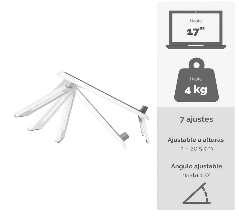 Suporte Portátil Fellowes I-Spire Branco (Como Novo)