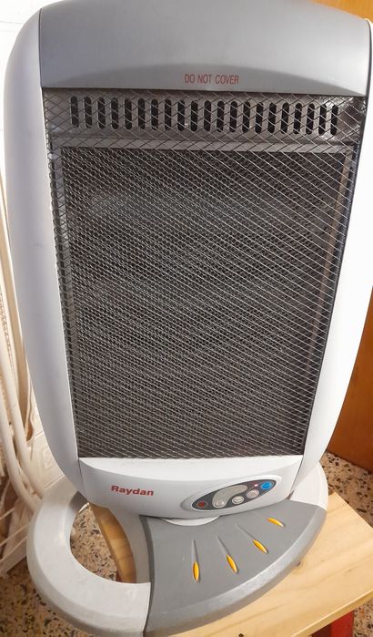 Aquecedor halogéneo Raydan 1200W - Bom estado funcional - ÚLTIMOS DIAS
