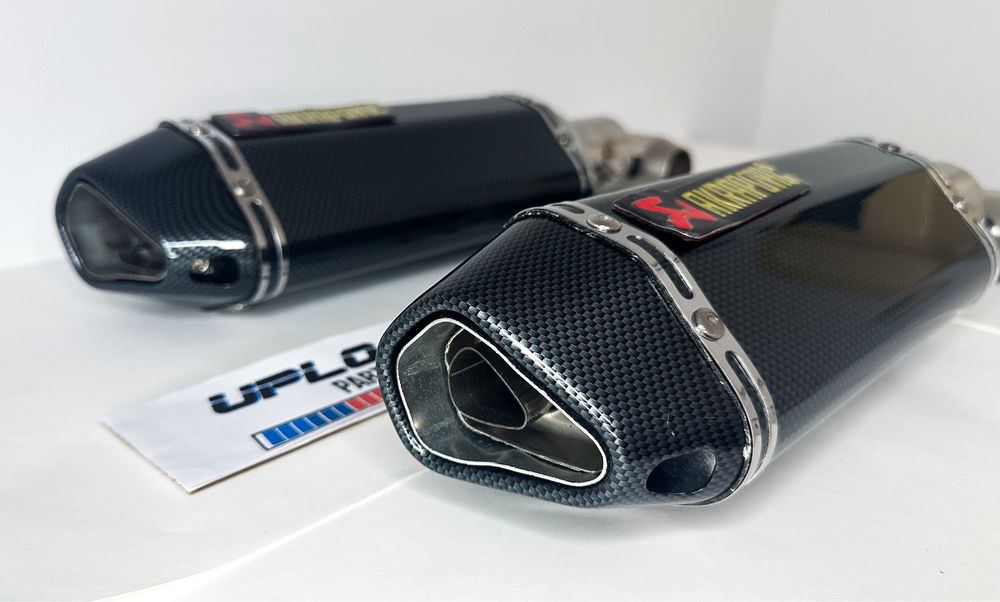 Ponteira Akrapovic Carbono Inox 37cm Escape Mota