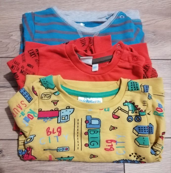 Bluza 74/80-zestaw 3szt.