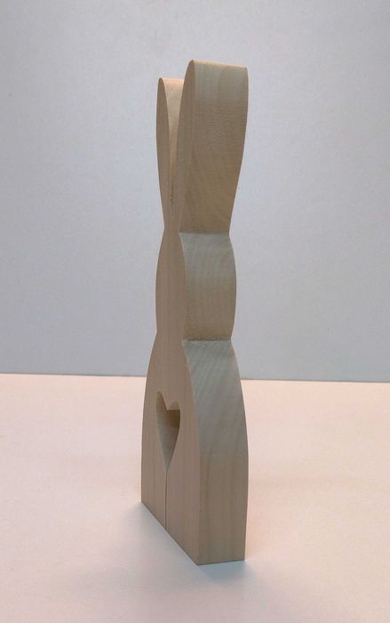 ZAJĄC WIELKANOCNY figurka drewniana królik 3D 20cm